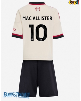 Liverpool Alexis Mac Allister #10 Echipament de Fotbal Replică 2025-26 Copii Deplasare (+ Șorturi)